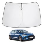 Proadsy Front Windshield Sun Shade Foldable Sunshade Protector Custom Fit 2012-2018 Ford Focus S, RS, ST, SE, SEL, Titanium, Electric Sedan Hatchback Accessories 2024 Upgrade