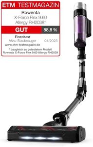 Rowenta RH2038 X-Force Flex 9.60 Allergy, Akku-Stabstaubsauger, Lila/Schwarz, 0.4 liters