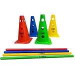 LYGER 15" Cone Hurdle Set (10 Cone 5 Pole)