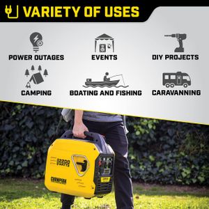 Champion 2200W Petrol Inverter Generator – Portable, Ultra Quiet, 4.0L