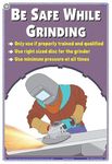 SOP02E | TeachingNest | Be safe while Grinding | English | 33x48 cm | Operational Handling Safety Poster | Industrial Safety Posters | Wall Sticking [Poster] teachingnest; Industrial Safety Posters and Operational Handling Safety Posters