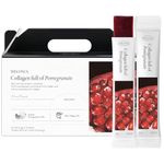 Collagen Jelly Stick, Marine Collagen, Fast Absorbing, Snack, Ultra-Low Weight Molecular Marine Collagen, HACCP Certified, 22.05 oz/Pack of 25 (Pack of 25, Pomegranate)