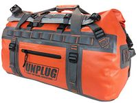 Unplug Ultimate Adventure Bag | 1680D Heavy Duty Waterproof Duffle Bag | Waterproof Duffel Bag for Camping, Motorcycle Dry Bag, Hunting Bag | Adventure Sports Bag | 65L Adventure Orange