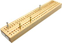 Wooden British cribbage board - 24cm (9")