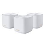 ASUS ZenWiFi AX Mini (XD5) Dual-Band Whole Home Mesh WiFi System (3 Pack), WiFi 6, 802.11ax, up to 5000 sq ft & 5+ Rooms, AiMesh, Lifetime Free Internet Security, Parental Controls, Easy Setup