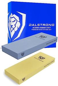 Dalstrong Premium Whetstone Kit-#3000/#8000 Knife Sharpening Kit-Gift Extra Large Grit Stones-Top-Grade Corundum-Thick Knife Sharpening Stone-Whetstone Set Knife Sharpener-Ultra-Durable