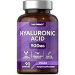 Hyaluronic Acid Supplement 900mg | 90 Vegan Capsules | High Strength Bioavailable Formula | No Artificial Preservatives | by Horbaach