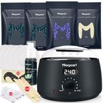 Maxpearl Digital Waxing Kit - Women Men Hard Wax Warmer Kit for Hair Removal - Sensitive Skin, Eyebrows, Face, Underarms, Brazilian, Bikini, Legs