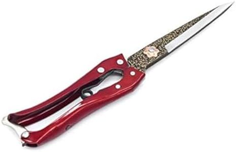 Grass Shear Sheep Shear Alpaca Shear - Coated Wear-Resistant Handle, Manganese Steel Double Blade, Strong Spring Suitable For Cattle And Sheep and Horse Hair Hand-Cut (Red 10.2 inches)