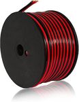 GS Power 16 Gauge Wire (16 AWG) - 100 Foot, Pure Copper, Stranded Electrical Wiring for Speaker, Automotive, Trailer, Stereo and Home Theater Applications - Red/Black