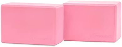 Prosource Fit Foam Yoga Blocks Set of 2 High Density Large Size 9” x 6” x 4”