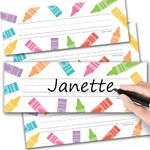 25 Colorful Student Desk Name Tags Classroom - Student Name Tags for Desks, Desk Name Plates for Classroom, Classroom Name Tags for Desk, Locker Name Tags for Classroom, Teacher Name Plate for Desk