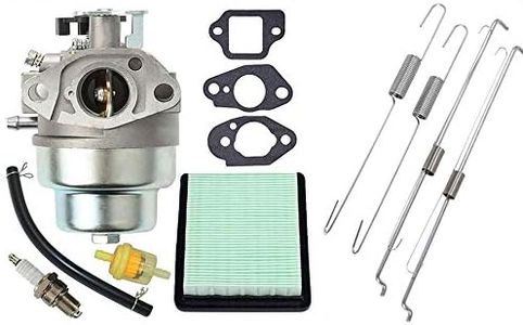 GCV160 Carburetor Replace Compatible with Honda HRT216 HRS216 HRB216 HRR216 HRZ216 Lawn Mower GCV160A GCV160LA GCV160LE Engine Tune Up Kit with 2 sets Throttle Return Springs Governor Link Rods