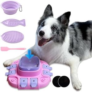 MaryPaw Dog Slow Feeder Puzzle with Treat Dispenser Bowl Design, 2 Levels Interactive IQ Training Toy for All Breeds, Mental Stimulating Entertainment Toy for Releasing Energy