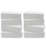 All About Steel - Insulating Fire Bricks for Blacksmith, Forges, Heating Oven Kilns and Fireplaces 9x4.5x2.5 inch (8 White)