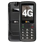 AGM M9 4G Rugged Basic Phone, Large Button Mobile Phones for Seniors, IP68/IP69K Waterproof, Drop-Proof, Large Fonts, Large Buttons, Fast Dialling, 3 Card Slots, FM Radio, Torch, 1000 mAh Battery