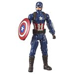 Marvel Avengers: Endgame Titan Hero Series Captain America 12"-Scale Super Hero Action Figure Toy with Titan Hero Power Fx Port