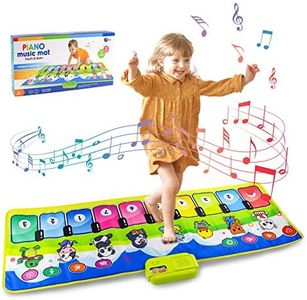 AKILION Piano Mat Baby Toys for 1 2 Year Old Girl Gift, Kids Musical Instruments Toddler Toy 1-2 Years, Dance Mat Kids Toys 2 3 Years Old, Learning & Education Birthday Gifts for Boy Baby 12 18 Months