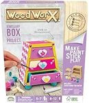 WoodWorX: Jewellery Box | 3D Wooden Model Kit | Build, Paint, Stick & Play | Model Kit for Kids Aged 5+