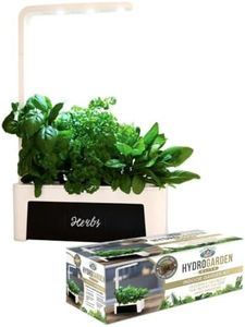 Mr Fothergill's HydroGarden Elite All-in-One Grow Kit Indoor Smart Garden Hydroponics Growing System - Hydrosoil Pods & Basil, Coriander and Parsley Herb Seeds Included