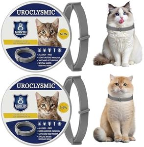 2 Pack Cat Collar for Infections Prevention, Waterproof & Adjustable Cat Collars with Gentle Soothing Scents, Natural Essential Oils Collar, 16-Month Protection for Cats Over 7 Weeks