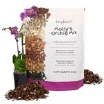 Molly's Orchid Mix - Premium Soilless Potting Mix for Orchids - Contains Bark, Coco Chips, Akadama, Pumice, Lava Rock 5.5 Liters