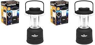 Milestone Camping 52560 Ultra Bright 12 LED Lantern / Built-in Compass / Dimmer Functionality / Sailing, Fishing Or Camping Lantern / Battery Operated / 20cm Tall (Pack of 2)
