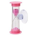 Fiorky Sand Timer 2 Minute Teeth Brushing Sandglass Timer Time Management Suction Cup Hourglasses Desktop Sand Watch Home Decoration for Kitchen Office Toothbrush Timer Children