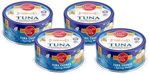 Golden Prize Canned Tuna Chunks in Spring Water, 185g(Pack of 4)