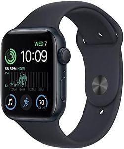 Apple Watch SE 2022 (2nd Gen) (GPS, 44mm) - Midnight Aluminium Case with Midnight Sport Band, Extra Large (Renewed