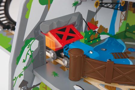 Hape Mighty Mountain Mine Wooden Train Set – Multi-Level Play