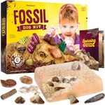 Real Fossil Dig Kit for Kids - Mega Science Kits for Boys & Girls Age 8-12 - Birthday Gift Ideas for 8, 9, 10, 11, 12 Year Old Boy or Girl - Fossils Digging Top STEM Toys for Ages 8-13