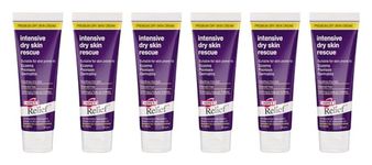 Hope's Relief Natural Intensive Dry Skin Cream VALUE 6 PACK BUNDLE for Face,Hands,Body Moisturiser, Eczema, Psoriasis and Dermatitis Treatment ideal for dry itchy skin and irritated skin 60g
