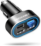 TECKNET USB Car Charger 54W 4-Port 