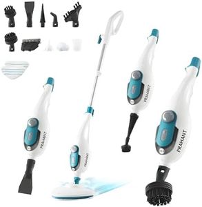 PRAHANT 10 in 1 Steam Cleaner Mop,Handheld Steam Mops for Deep Cleaning for Home Bathroom Kitchen Office for all surface,350ML Water Tank,Chemical Free Cleaning,Detachable A-4 (STEAM MOP)