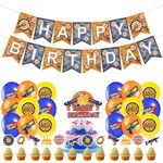 Dart War Party Supplies,Birthday Decorations - Dart War Party ,Dart War Balloons Banner Cake Topper etc Gun Party Supplies (Flying dart theme decoration)