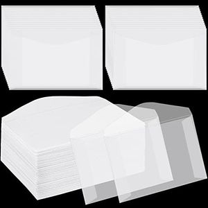 100 Pcs Glassine Envelopes Tissue Seed Envelopes Coin Envelopes Clear Envelopes for Collecting Lottery Ticket Stamp Card Coin Gift Wedding Guest Favor Supplies, 4.25 x 2.5 Inches