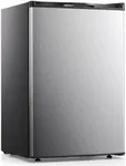COWSAR Small Mini Freezer, 3.0 Cu.Ft Upright Freezer, Compact Standing Deep Freezer with Adjustable Thermostat, Removable Shelves & Reversible Door, Fast Cooling for Home, Office, Garage, Dorm, Silver