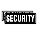 Security Sign Magnet, Black Security Officers Magnetic Signs for Vehicles Trucks, SUV and Cars, Rover, Patrol Security 16"×5.3" (2 Pack) (Black)