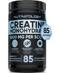 Creatine Monohydrate Powder 425g - For Increased Muscle Growth & Performance - Pre-workout Muscle Builder - Supports Athletic Performance - Creatine Powder for Workouts - 85 Servings