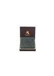 LONDON ALLEY ELK Vintage Green RFID Blocking Men's Leather Wallet