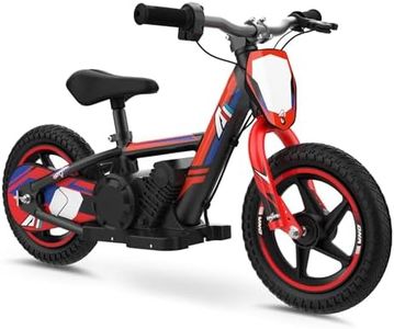 Lightweight Electric Dirt Bike for Kids, 170/340W Electric Motorcycle Up to 10/12MPH, 24V Detachable Battery, Hand-Operated Dual Brakes Electric Balance Bike for Ages 3-6/5-12