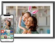 Digital Picture Frame, 10.1 Inch 1280x800 IPS Touch Screen WiFi(2.4Ghz) Digital Photo Frame, Share Photos and Videos Remotely via Frameo APP
