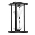 Hourglass Sand Timer,Black Wooden 3