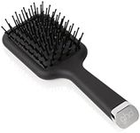 ghd The Mini All-Rounder Paddle Hair Brush ― Travel-Sized Detangling Hair Brush for Thick Hair ― Broad Flat Base to Create Straight and Sleek Blow-Dries ― Black