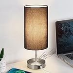 Bedside Touch Lamp, Wood Small Tabl