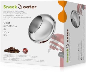 Aieve Snack Coater Compatible with KitchenAid Tilt-Head Stand Mixer for Making Chocolate Covered Almonds, Pistachio, Peanut, Freeze Dried Strawberry, Raisin, Macadamia Nuts,Blueberry and Easter Eggs