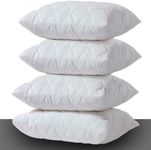 Pillow Protectors 4 Pack Cover Whit