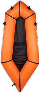 WONITAGO Packraft TPU Inflatable Travel Kayak with Soft Seat Lightweight Packrafts for Flat Water Rafting/Bicycle Drifting/Litewater Dinghy, 1 Person, 6.8Ft, Orange