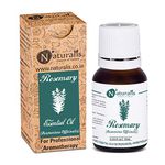 Naturalis Essence of Nature Rosemary Essential Oil for Skin, Muscle & Joints, Anti-Dandruff, Hair Conditioner, Pure & Natural Therapeutic Grade - 10ml